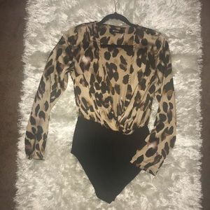 Cheetah print body suit